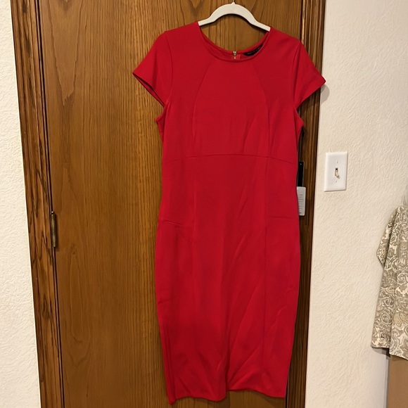 Felicity & Coco by Nordstrom red fitted back zipper dress size extra large - Picture 7 of 14